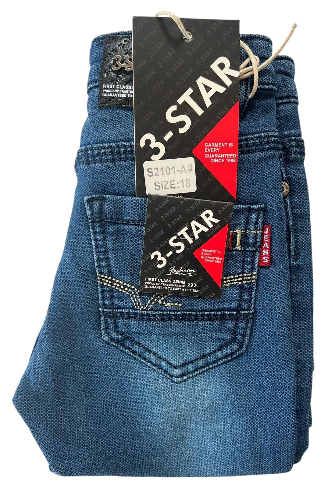 3-Star Denim Jeans - Size 18