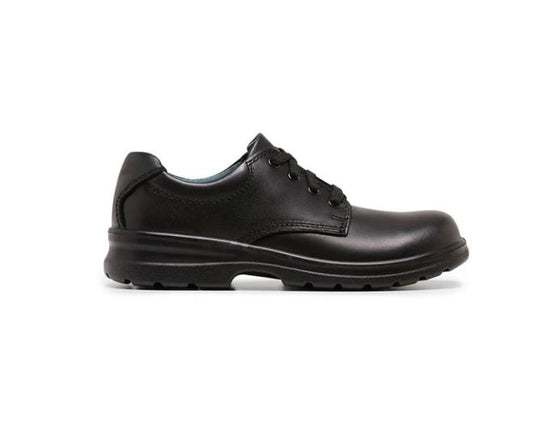 TES3 CLARKS SCHOOL Library Leather Black Shoes - 13.5 G