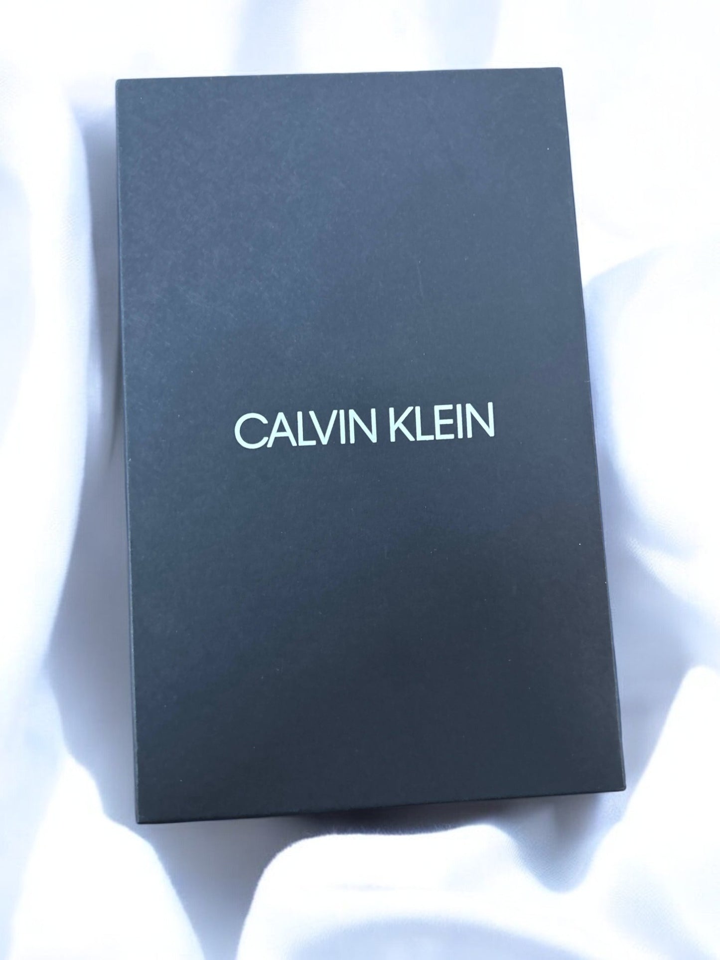 Calvin Klein Saffiano Leather Logo Wallet + Luggage Tag