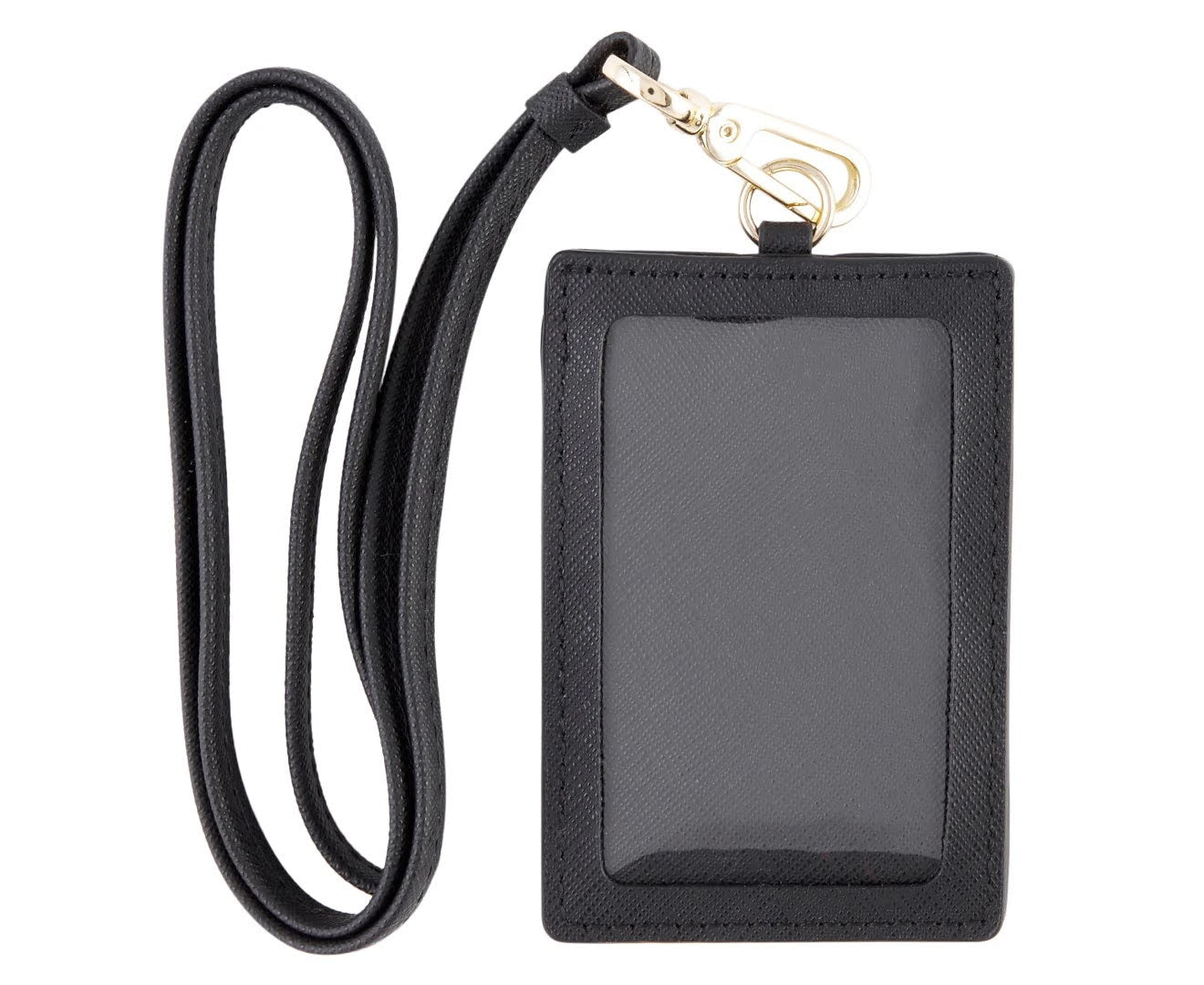 Calvin Klein Saffiano Card and ID Holder - Black