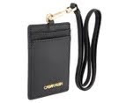 Calvin Klein Saffiano Card and ID Holder - Black