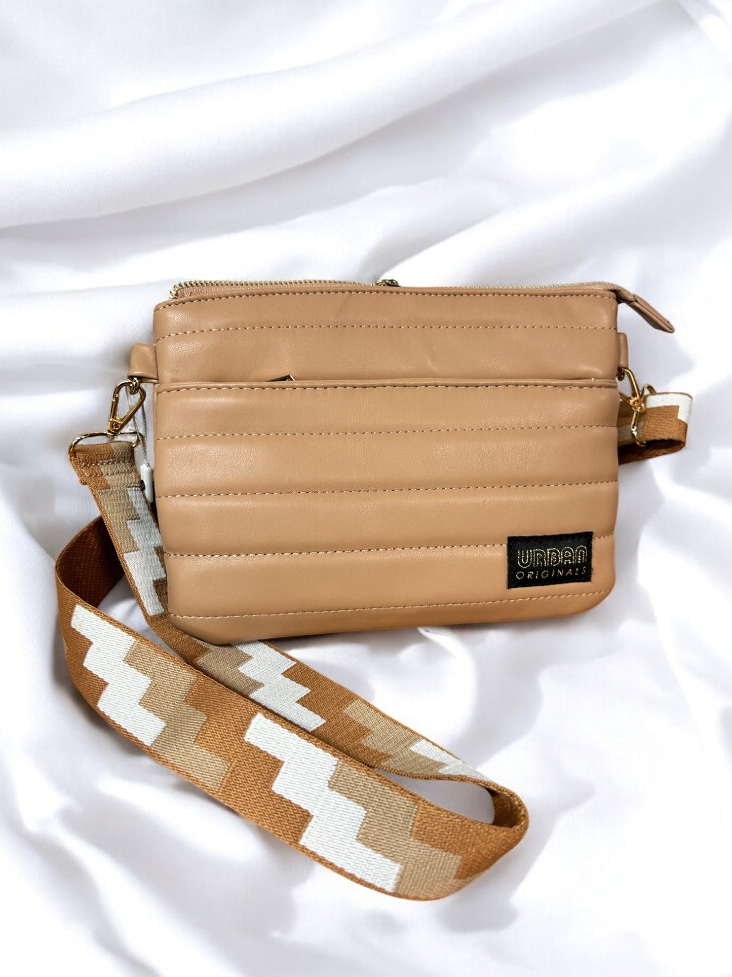 Urban Originals The Lola  Cross Body Bag - Taupe