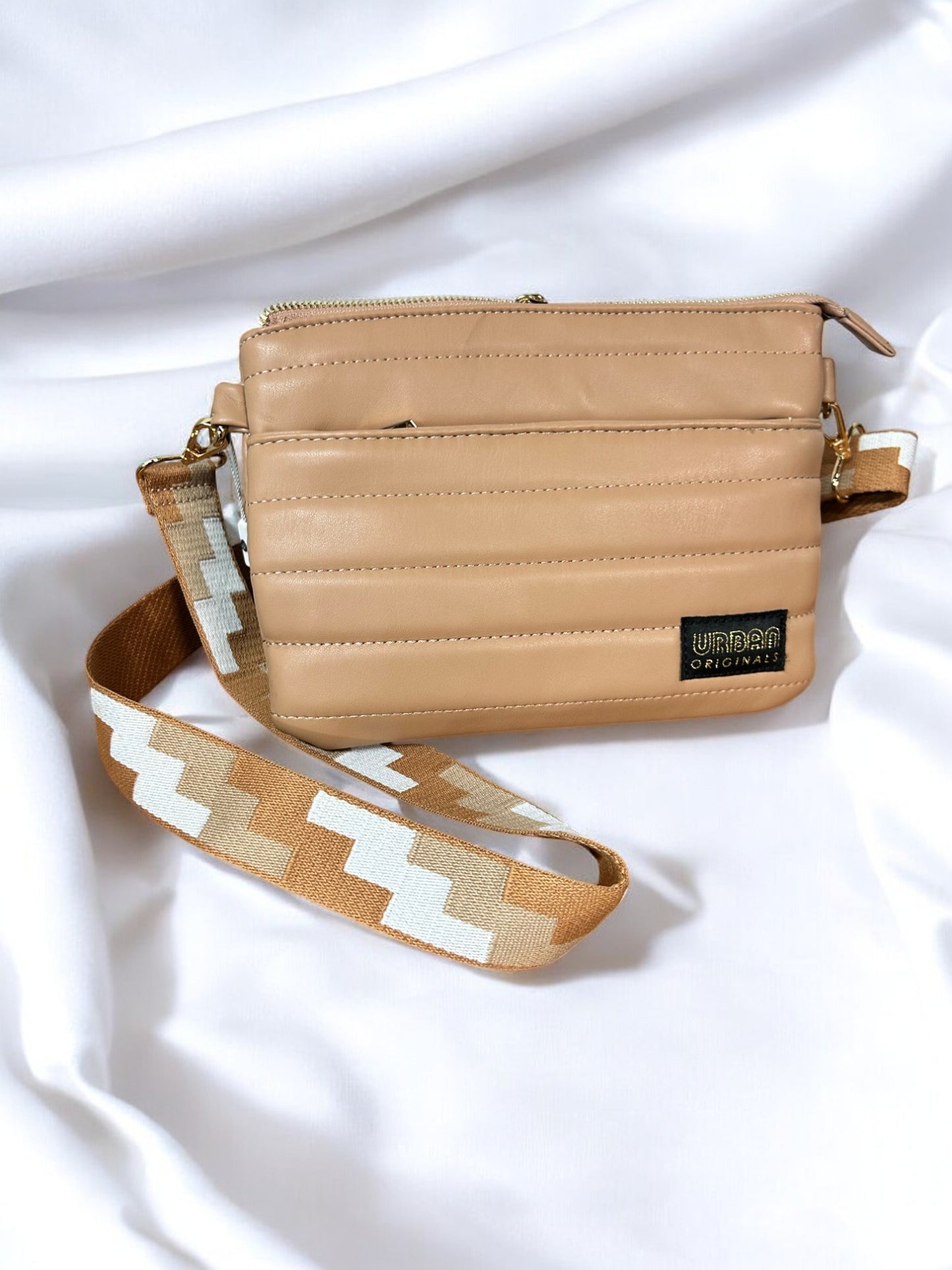 Urban Originals The Lola  Cross Body Bag - Taupe