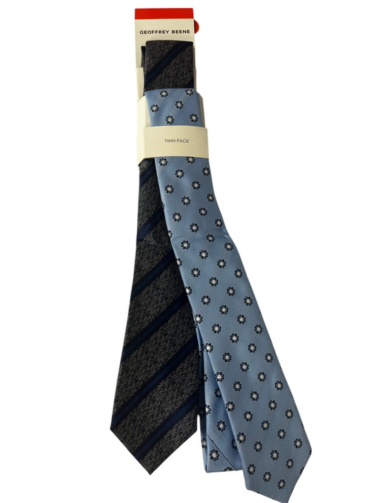 Geoffrey Boone Men's Tie - Twin Pack