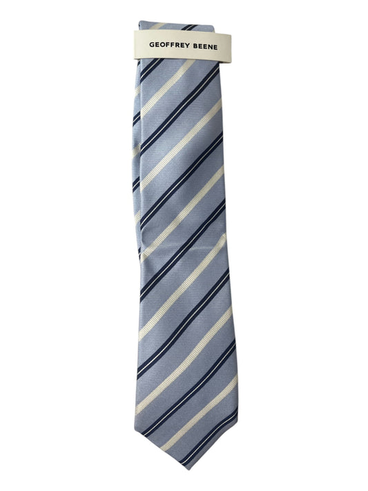 Geoffrey Beene Men's Tie – Light Blue Stripe Design