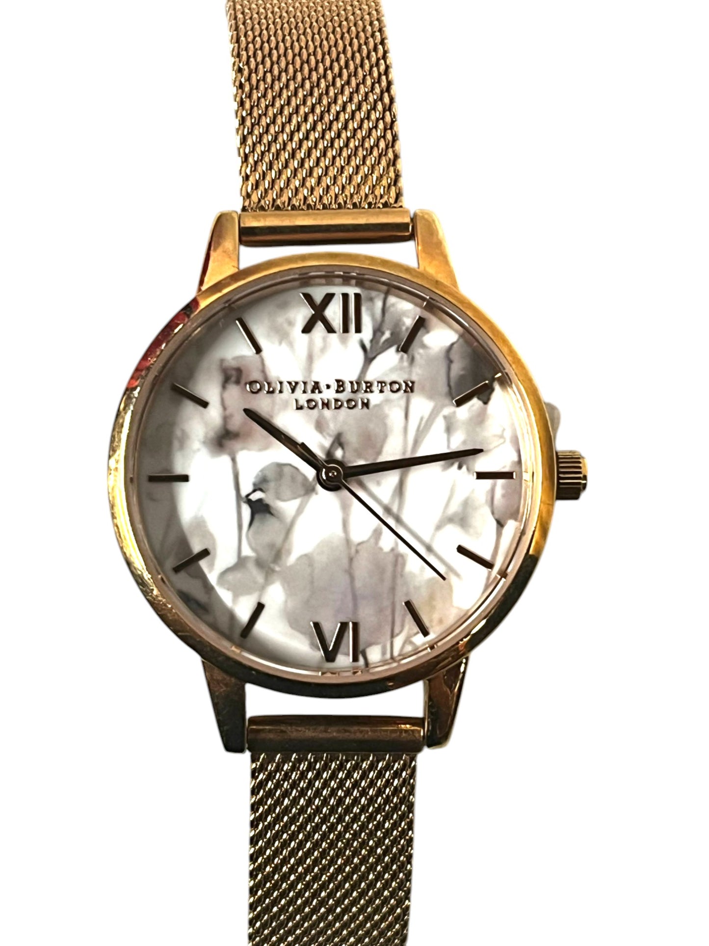 Olivia Burton Watch - Abstract Gold Mesh Band