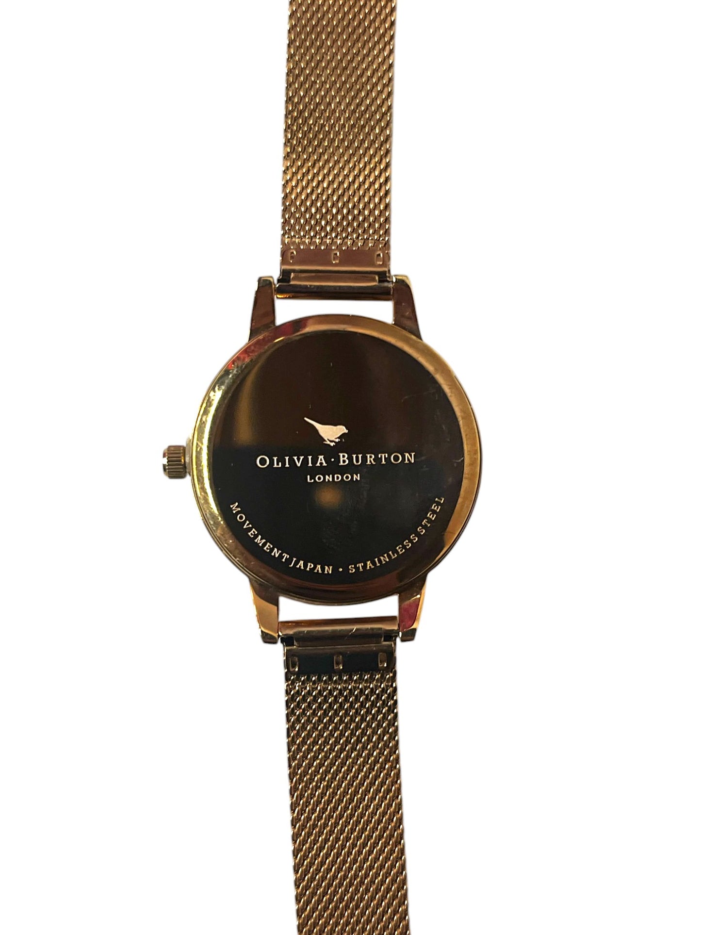 Olivia Burton Watch - Abstract Gold Mesh Band