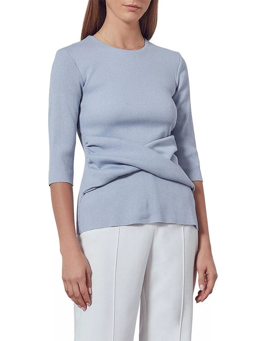 Viktoria & Woods Pledge Twist Top – Powder Blue Marle