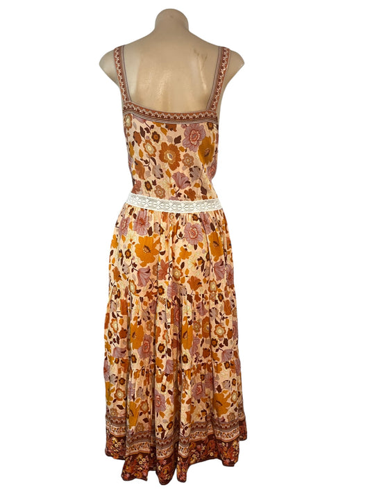 Floral Elegant Maxi Dress - Size 8