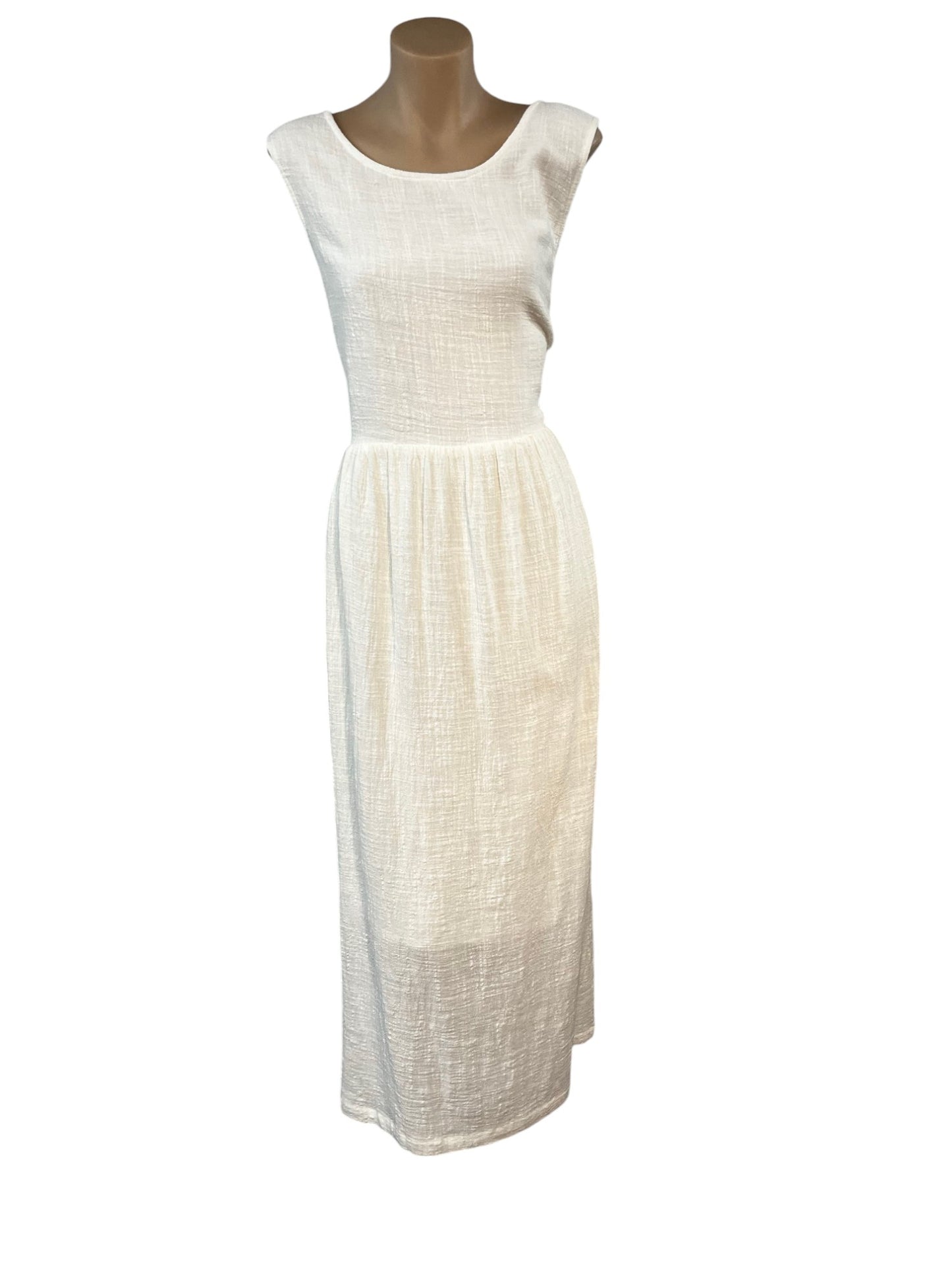 White Loose Cotton Dress