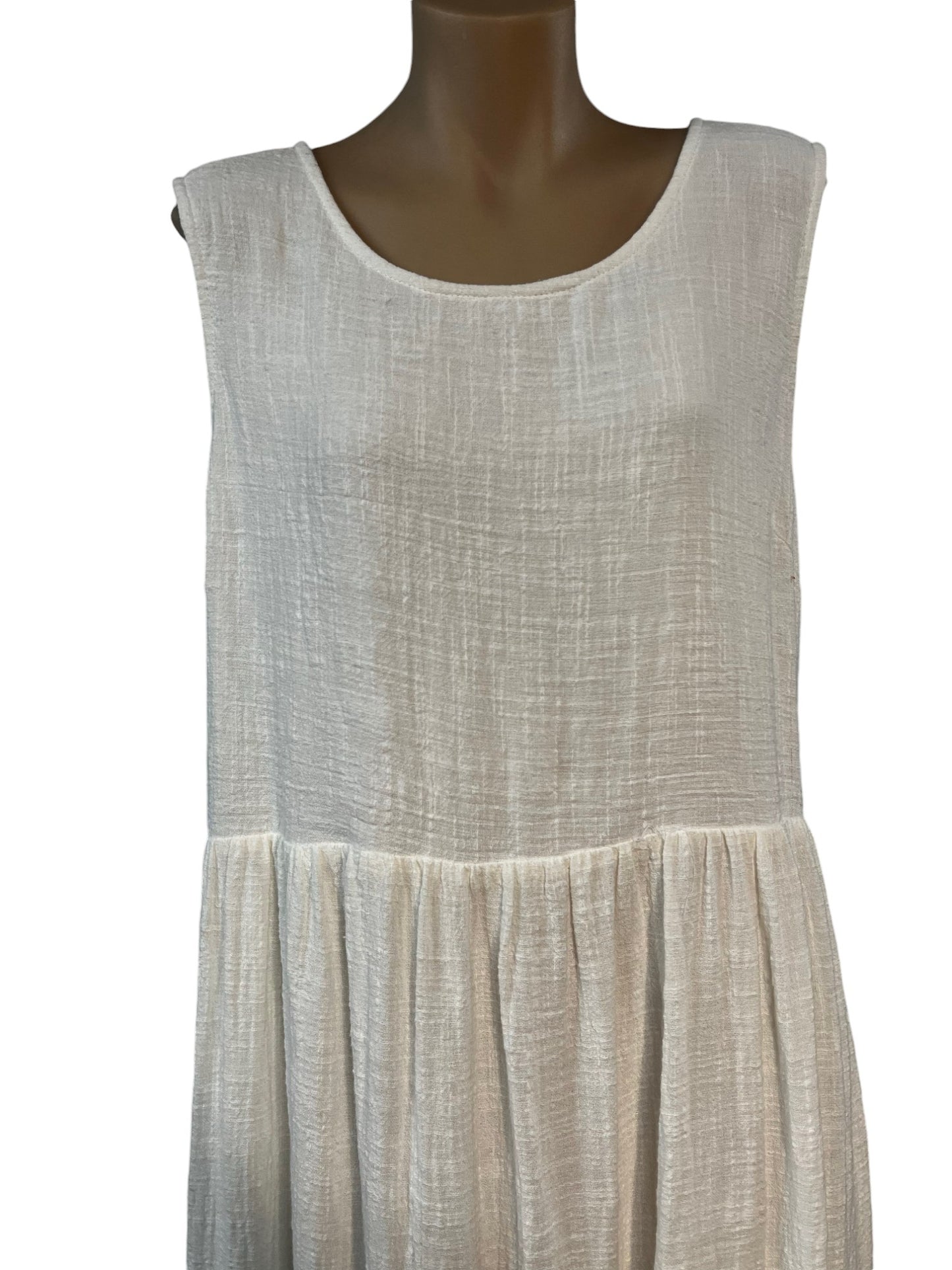 White Loose Cotton Dress