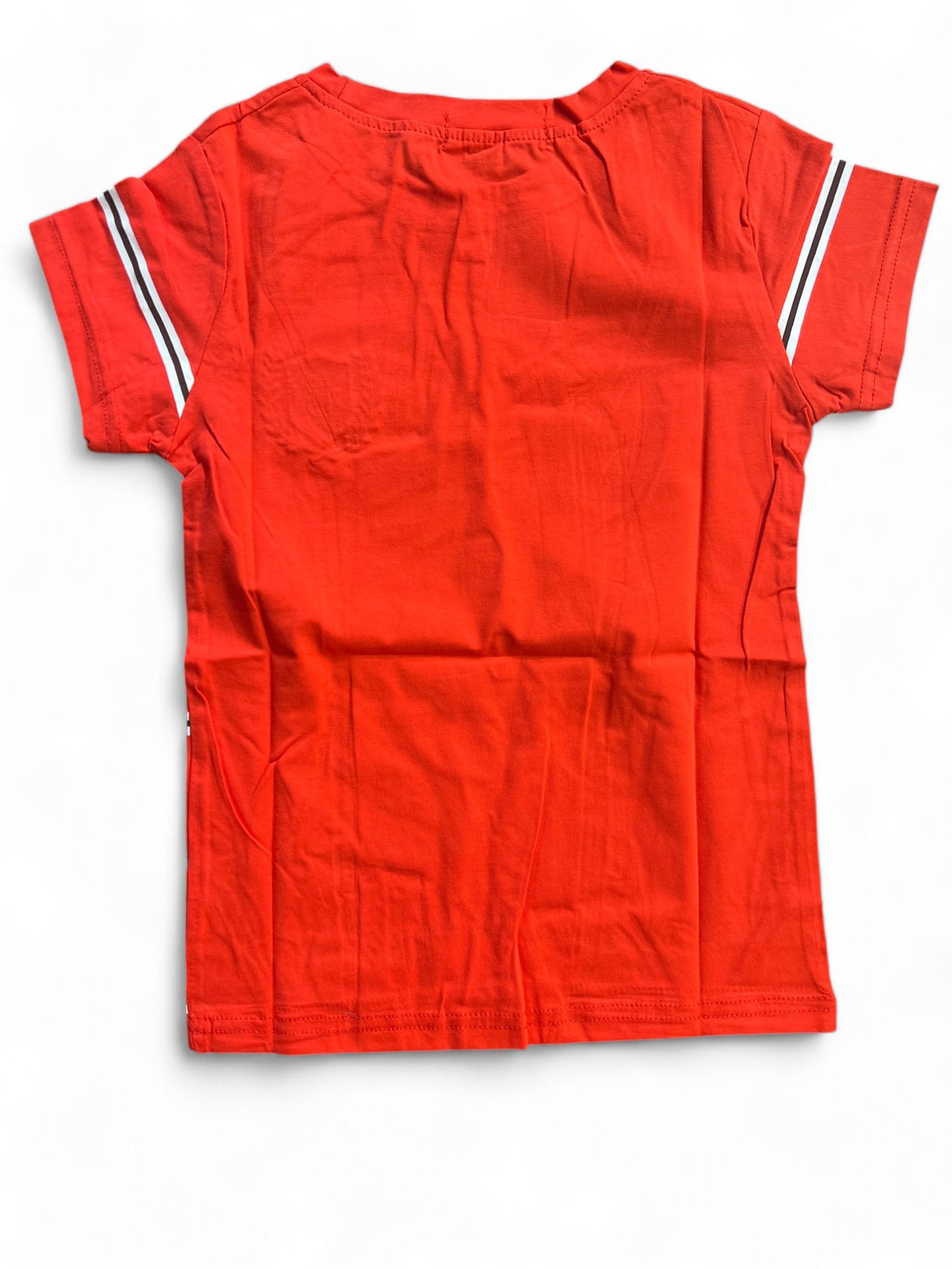 Gagaxiong Kids Striped T-Shirt with Embroidered Logo - Red