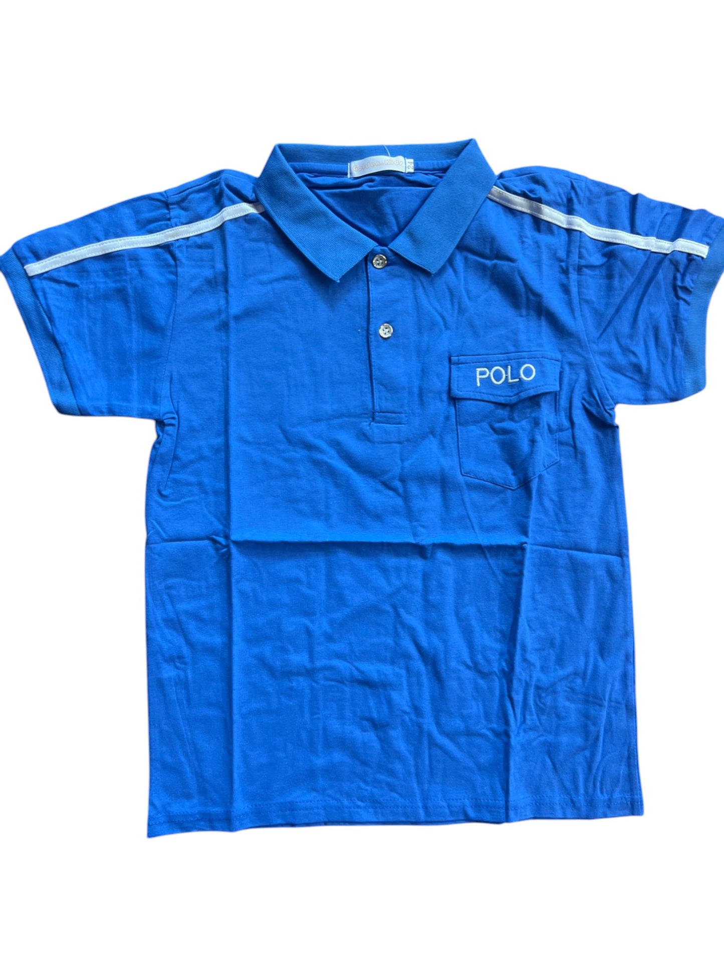 Blue Polo Kids T-shirt with Collar for Boys