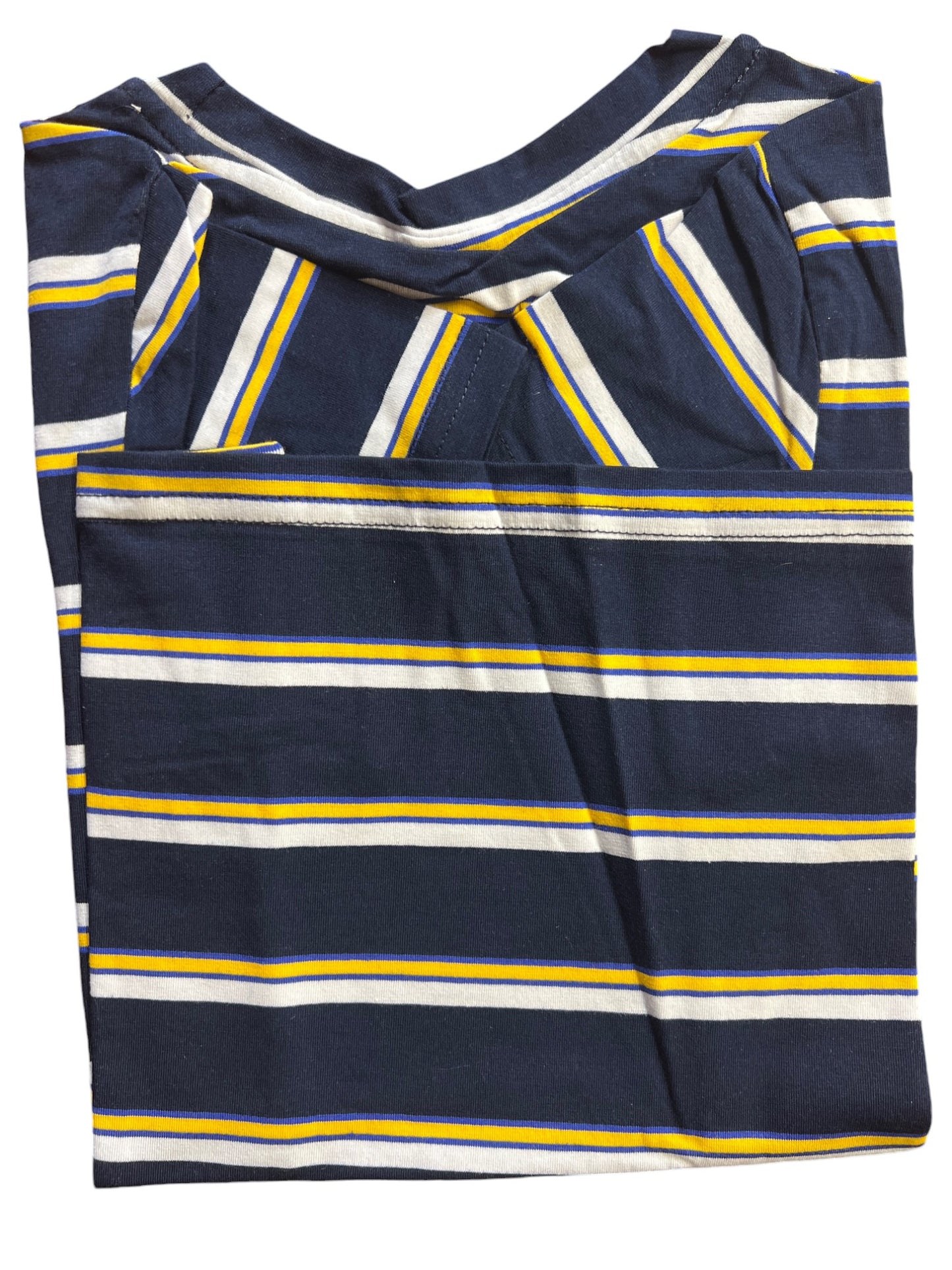 Navy Blue Striped Casual T-Shirt for Kids