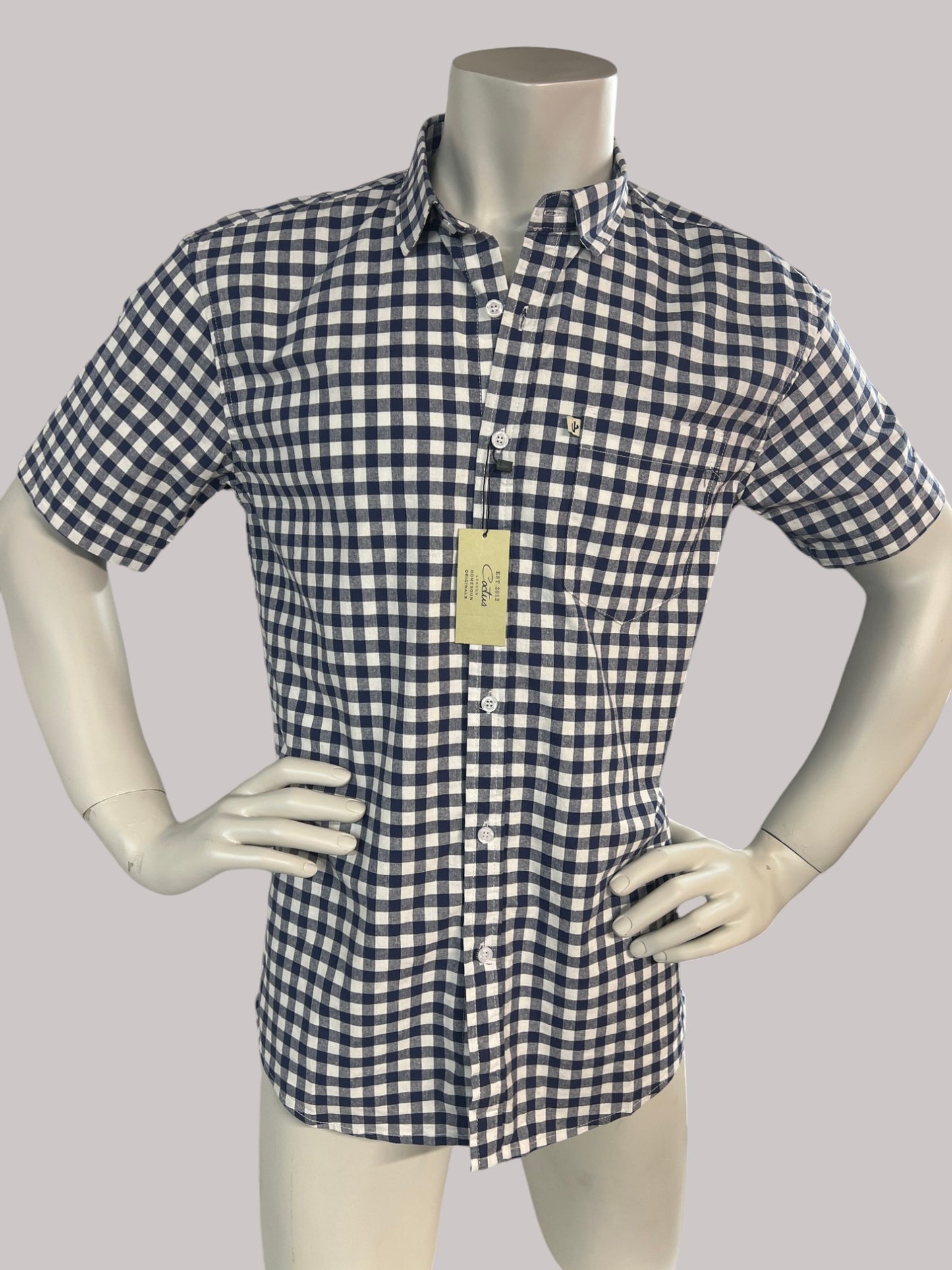 Cactus Checkered Polo for Men - 2XL