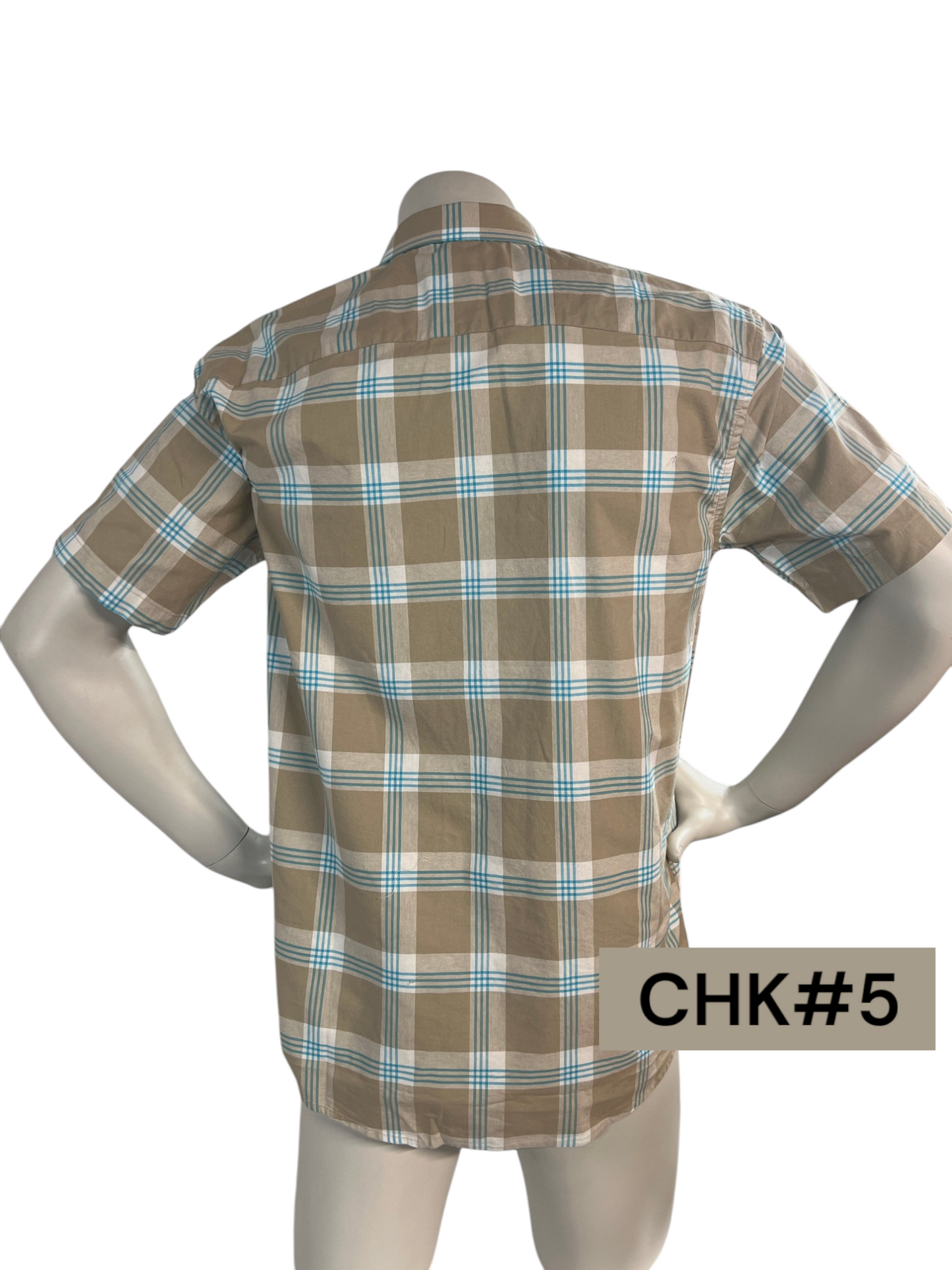 Cactus Checkered Polo for Men - Medium