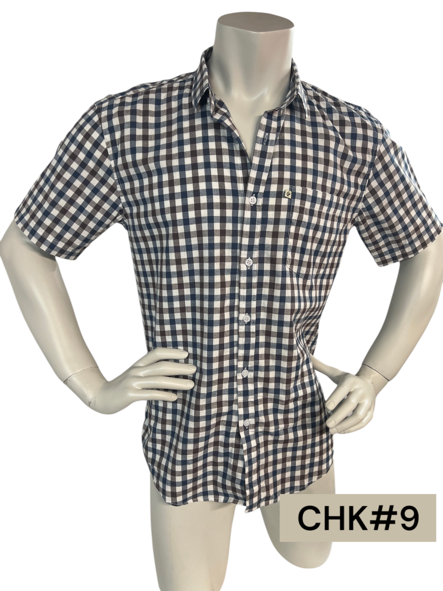 Cactus Checkered Polo for Men - Medium