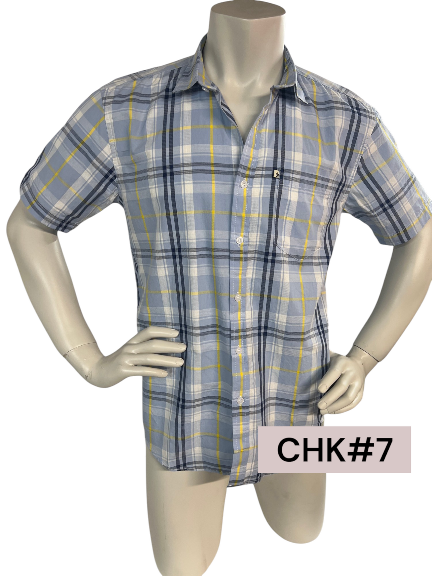 Cactus Checkered Polo for Men - Medium