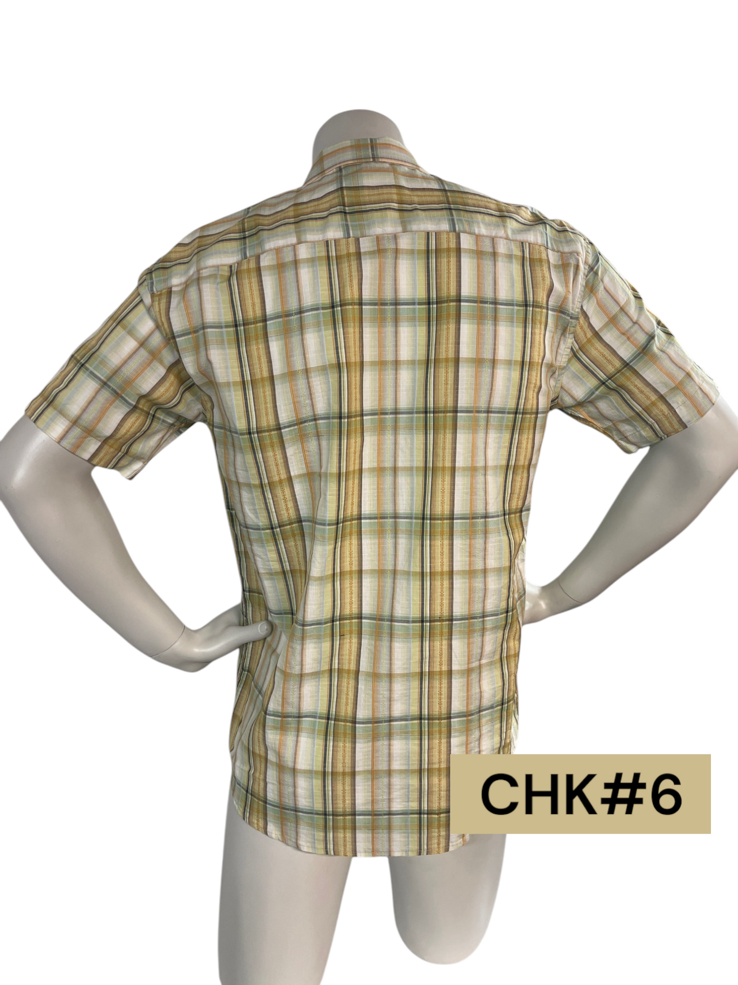 Cactus Checkered Polo for Men - Medium