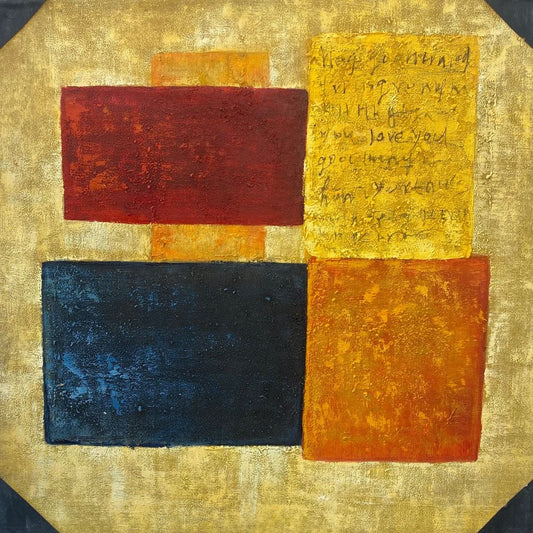 Chromatic Brilliance: Gilded Harmony Painting