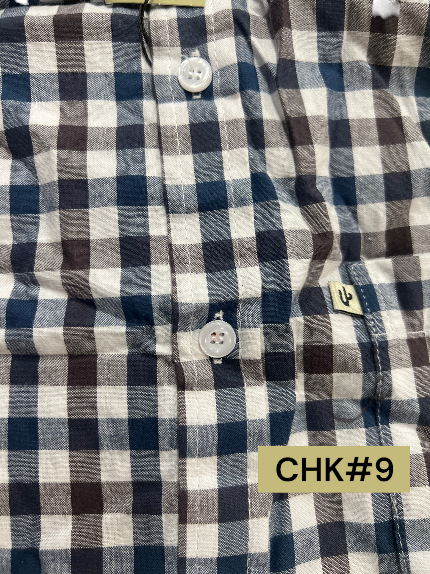 Cactus Checkered Polo for Men - Medium