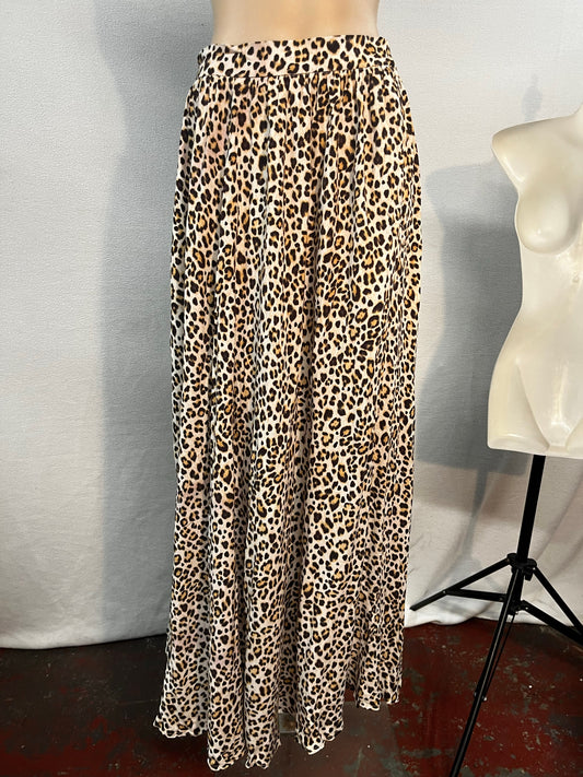 Wild Comfort Leopard Maxi Skirt