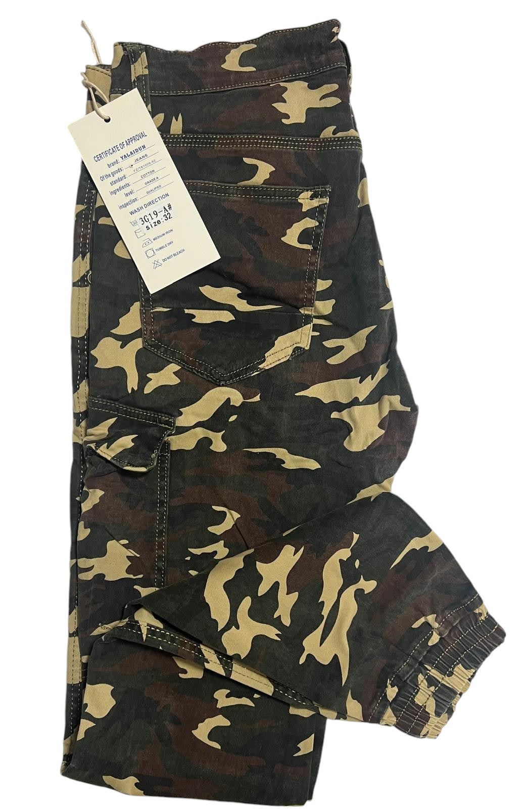 Yalaidun Pants Army Design - Size 32