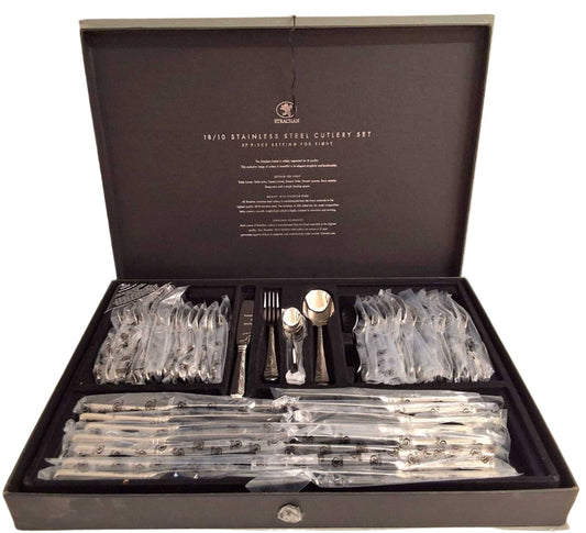 Strachan English Rattail 57 Piece Cutlery Set Stainless Steel