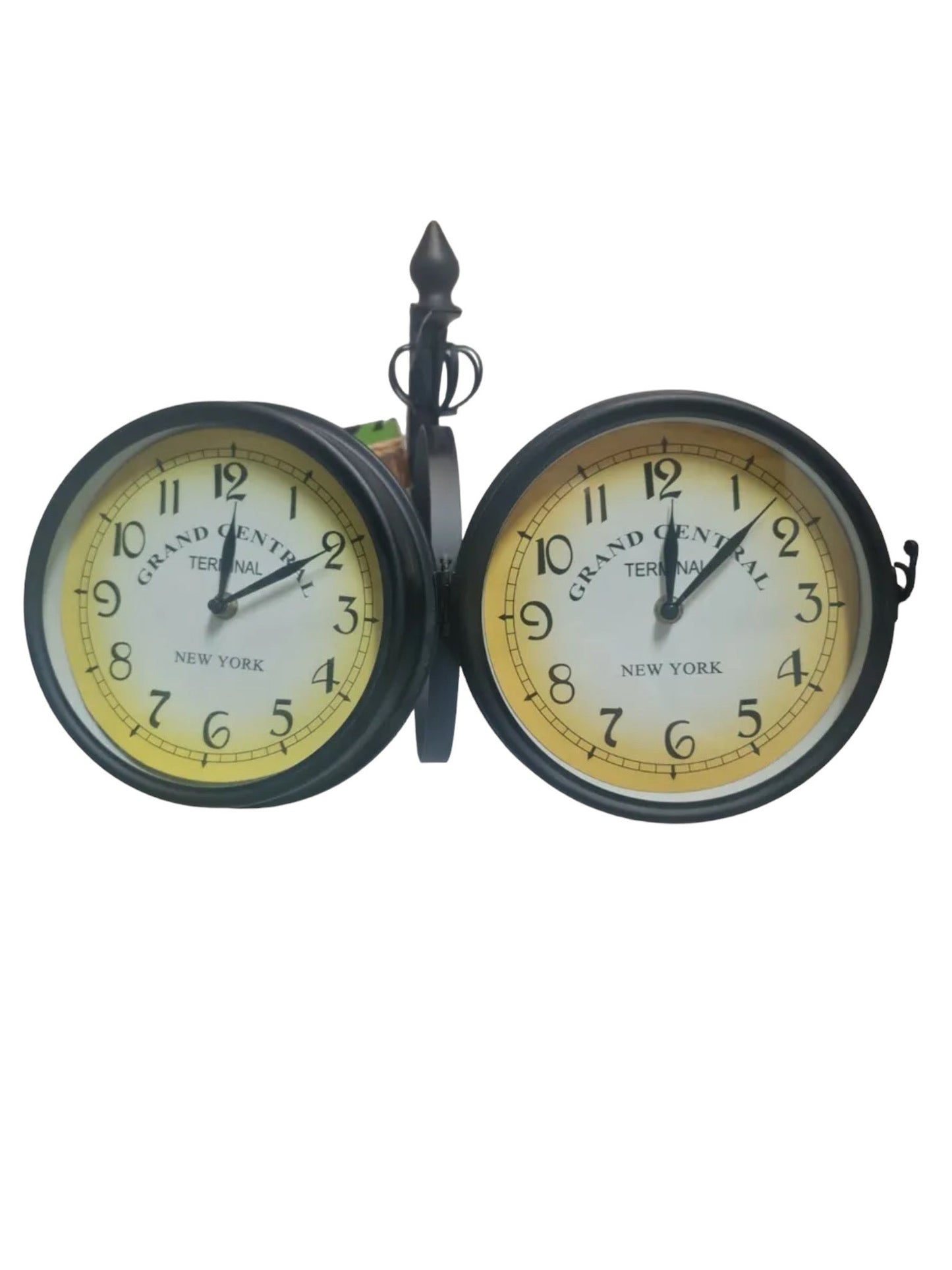 Double Sided Drew Hanging Clock