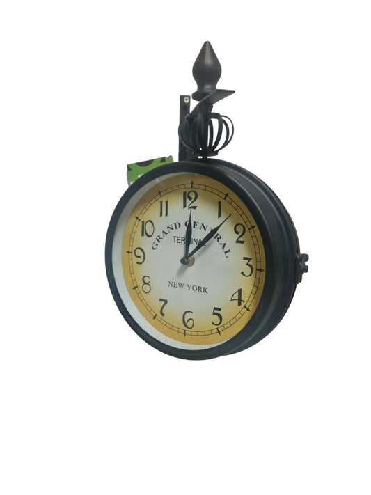 Double Sided Drew Hanging Clock