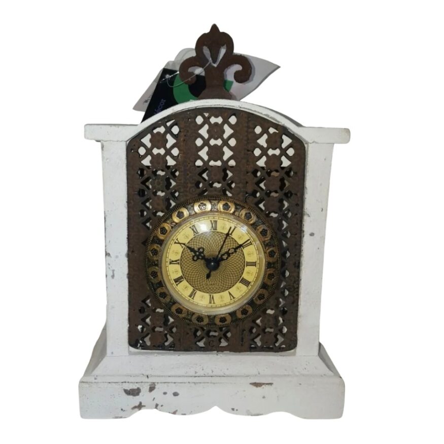 Burleigh Distressed Vintage Style Desk Clock