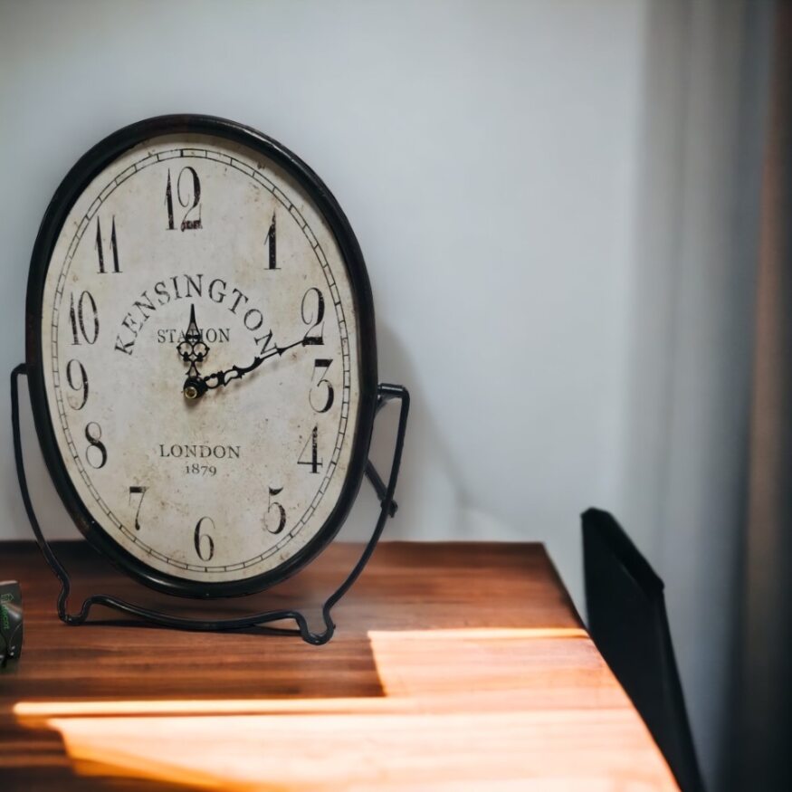 Cromwell Metal Table Clock