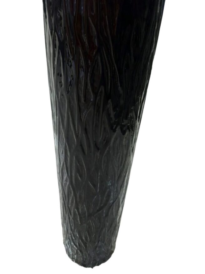 Black Textured Ceramic Vase Large